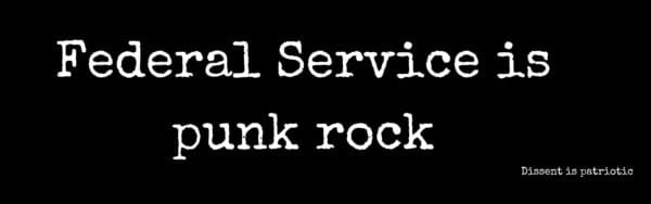 Federal Service is punk rock.